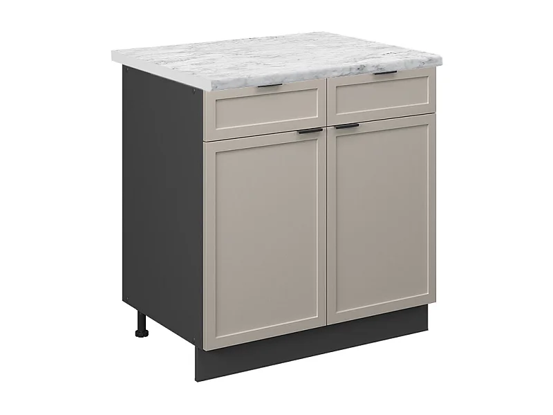 Küchenunterschrank graubeige 80x60x82 fame-line