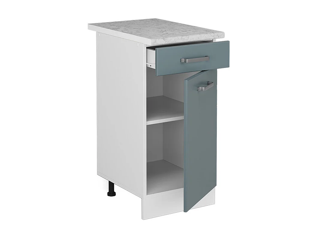 Meuble cuisine bleu-gris 40x60x81.6 r-line