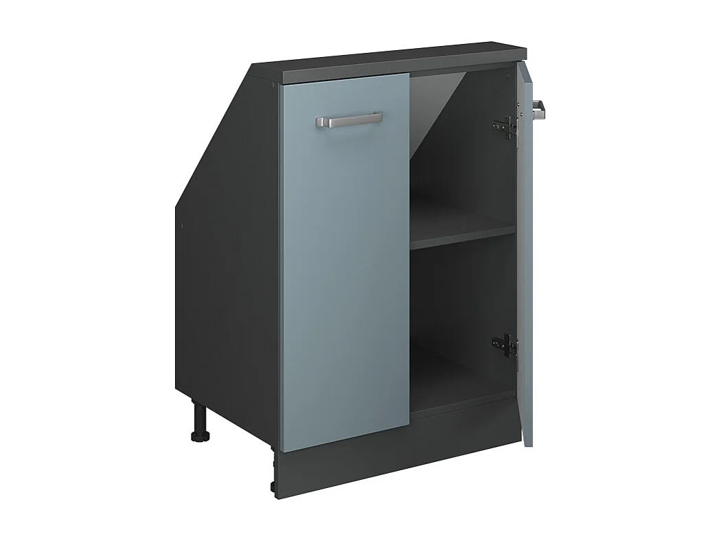 Meuble sous pente bleu-gris 60x46x81.6 r-line