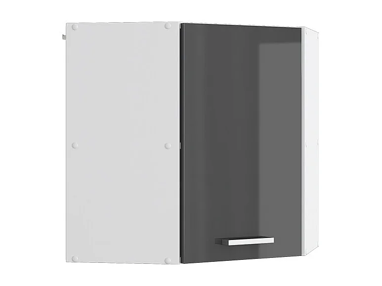 Elément haut de cuisine anthracite haute brillance 57x34.1x60 r-line