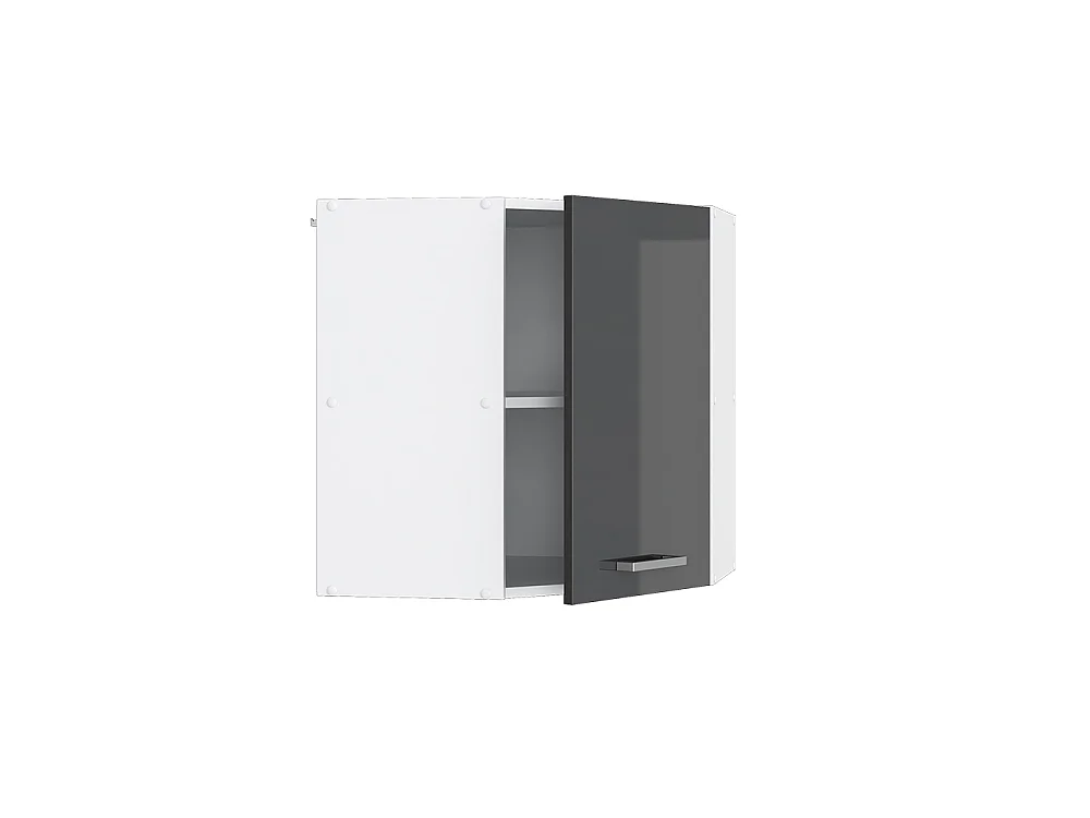 Elément haut de cuisine anthracite haute brillance 57x34.1x60 r-line