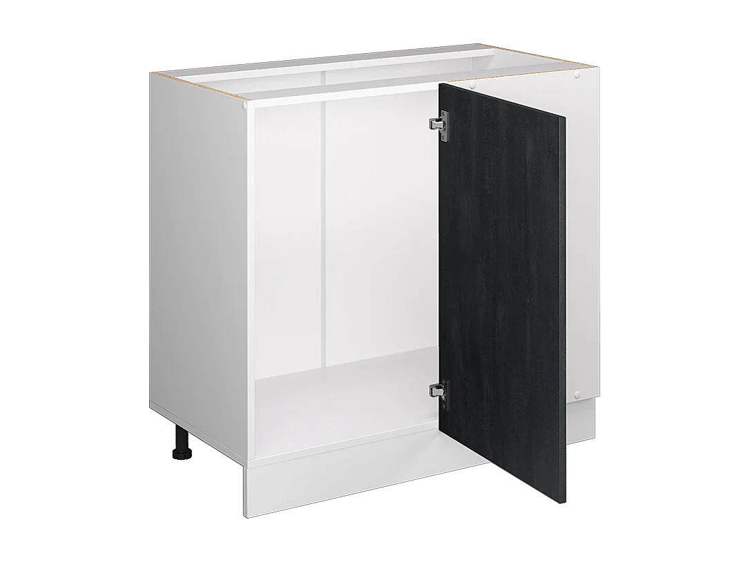 Armario de esquina hormigón negro 86x46x81.6 r-line