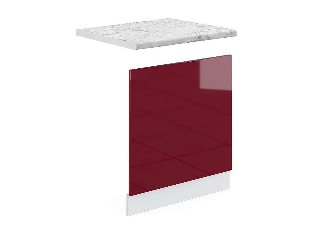 Frontblende rot hochglanz 60x1.6x57.2 r-line