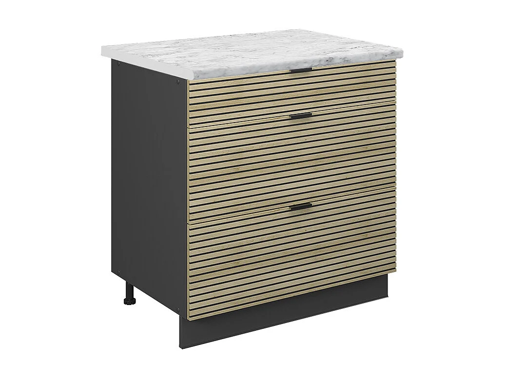 Keukenonderkast eiken paneel 80x60x82 fame-line