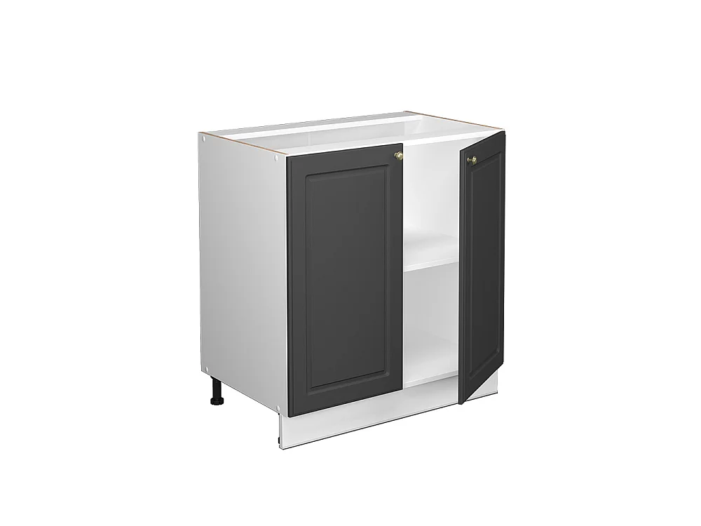 Keukenonderkast anthrazit-gold landelijk/wit 80x51.6x82 fame-line