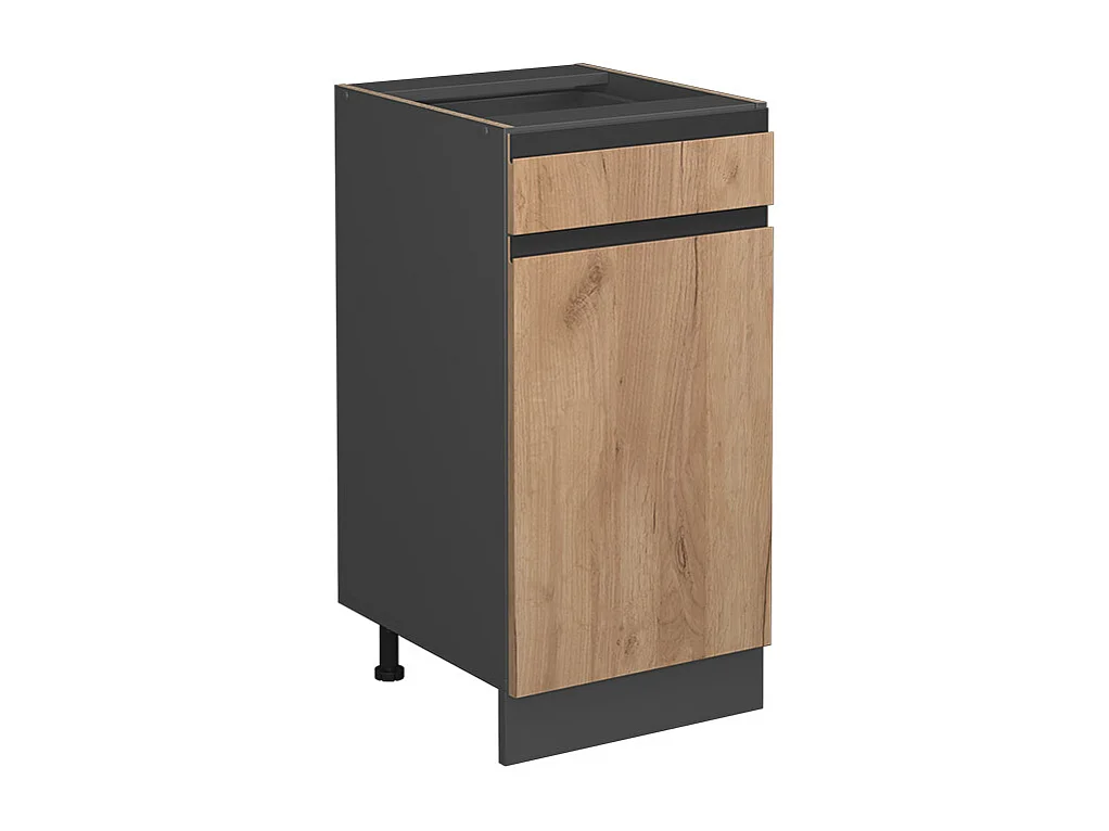 Meuble cuisine chêne de force doré/anthracite 40x46x81.6 r-line
