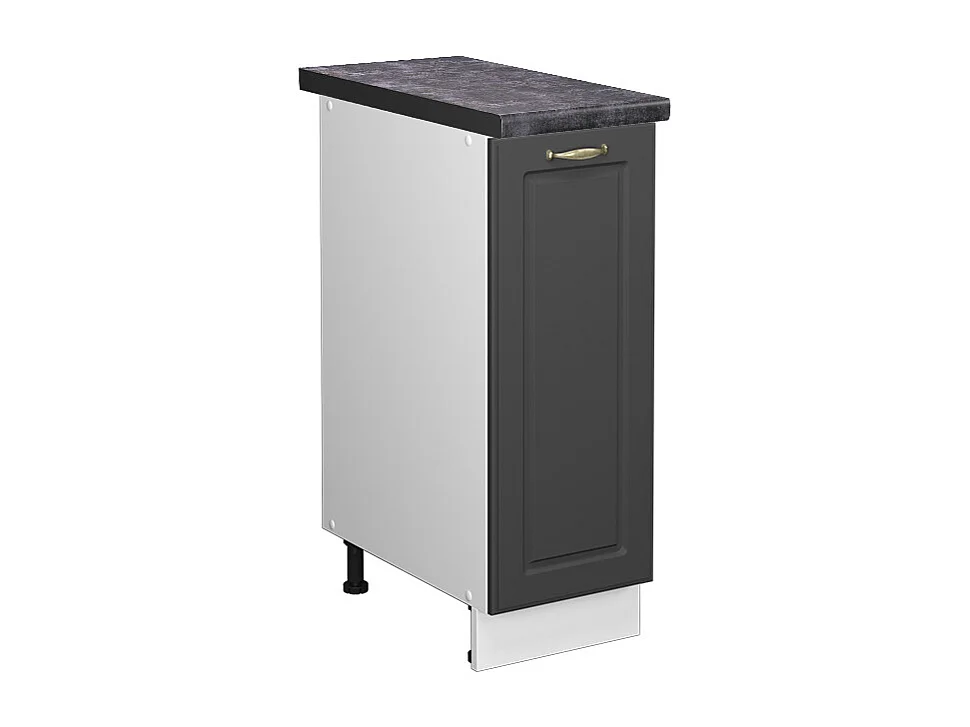 Meuble de cuisine anthracite-or 30x60x82 fame-line