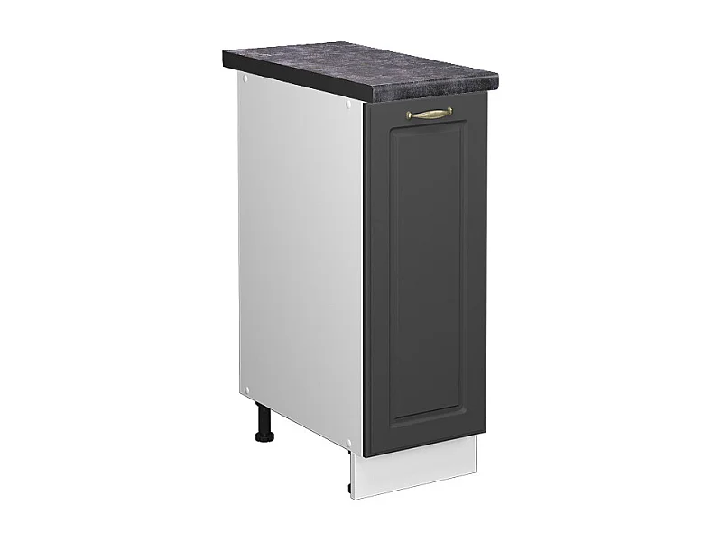 Armadio cucina dispensa alto antracite-oro 30x60x82 fame-line