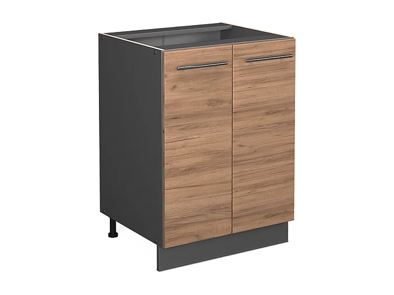 Mueble bajo de cocina roble dorado 60x51.6x82 fame-line