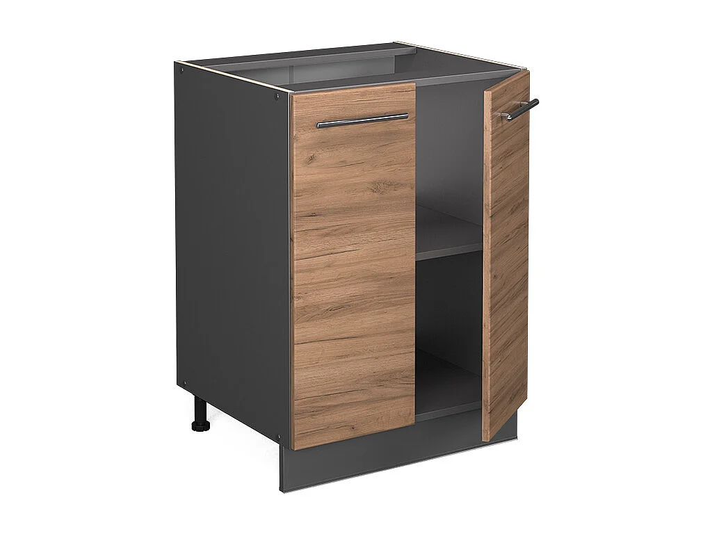 Mobiletto base cucina quercia dorata 60x51.6x82 fame-line