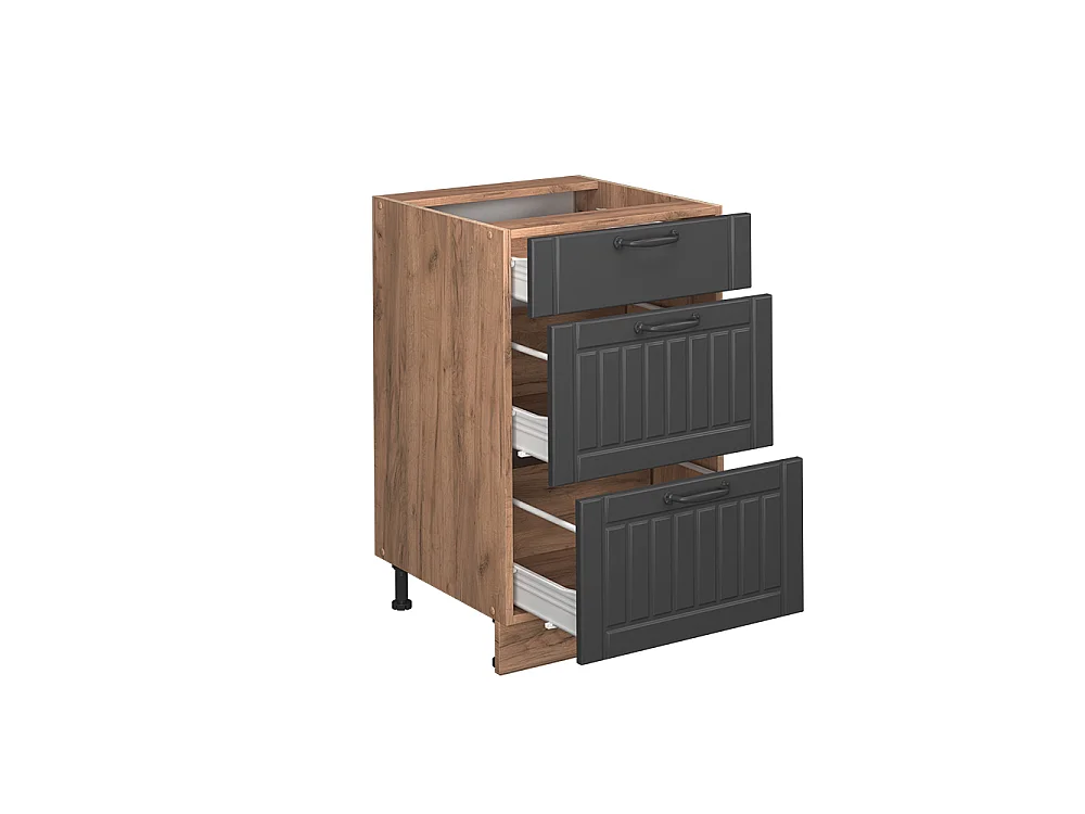 Mueble bajo de cocina gris oscuro 50x51.6x82 fame-line