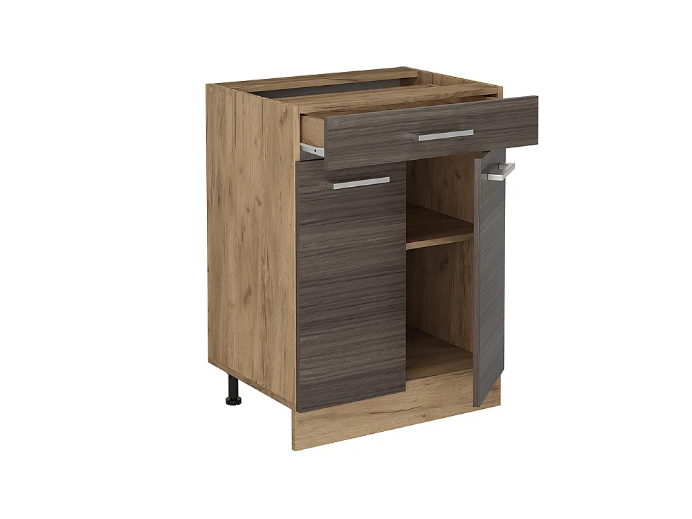Mueble bajo de cocina gris noble 60x60x81.6 r-line