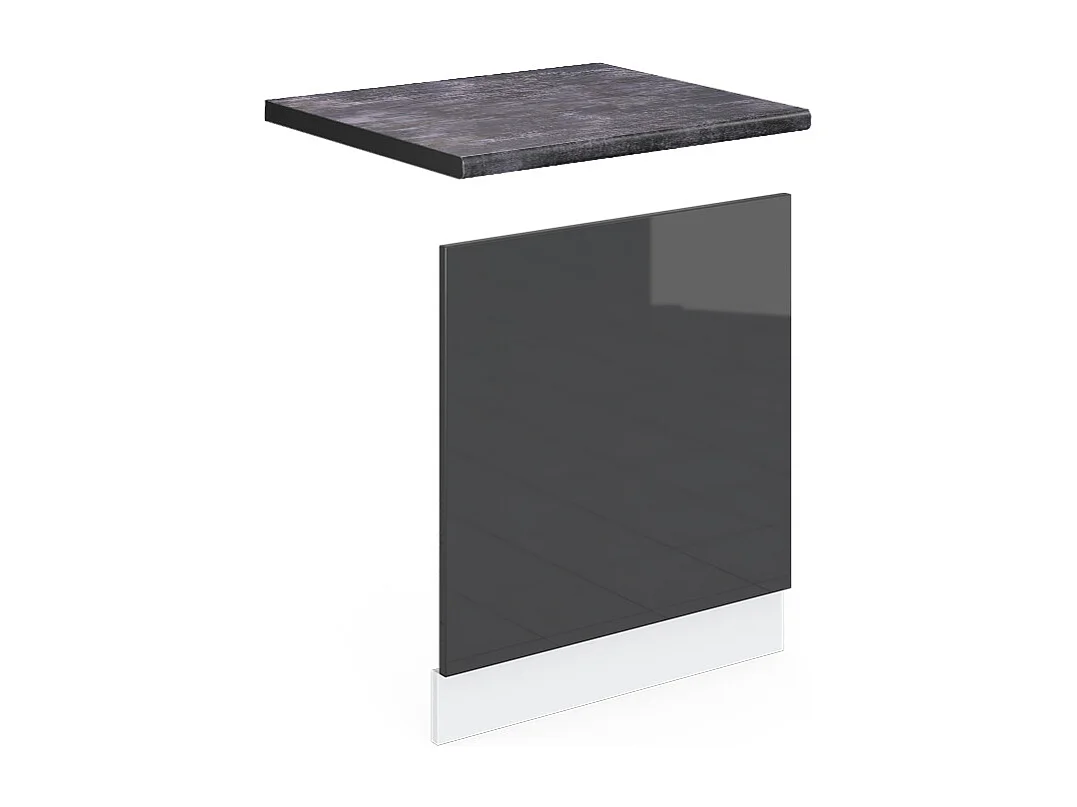 Panel frontal antracita alto brillo 60x1.6x57.2 r-line