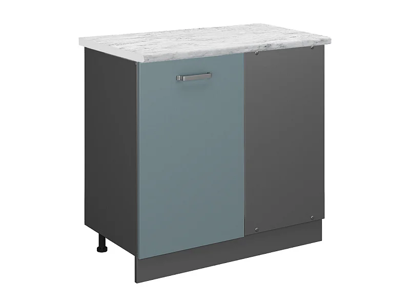 Armario de esquina gris azulado 86x60x81.6 r-line