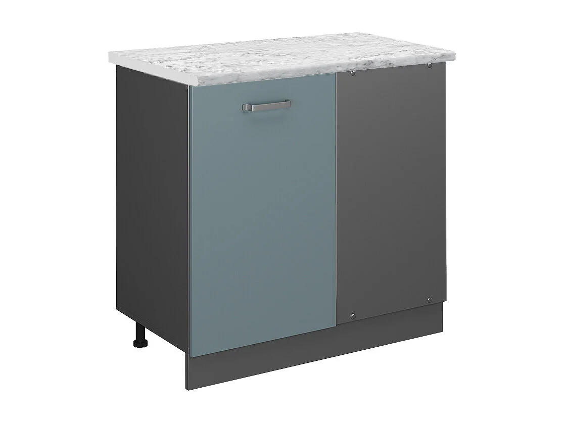 Armario de esquina gris azulado 86x60x81.6 r-line