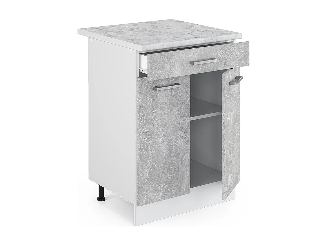 Meuble cuisine béton 60x60x81.6 r-line