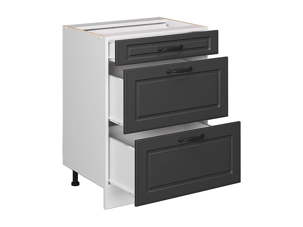 Keukenonderkast antraciet landhuis 60x60x81.6 r-line