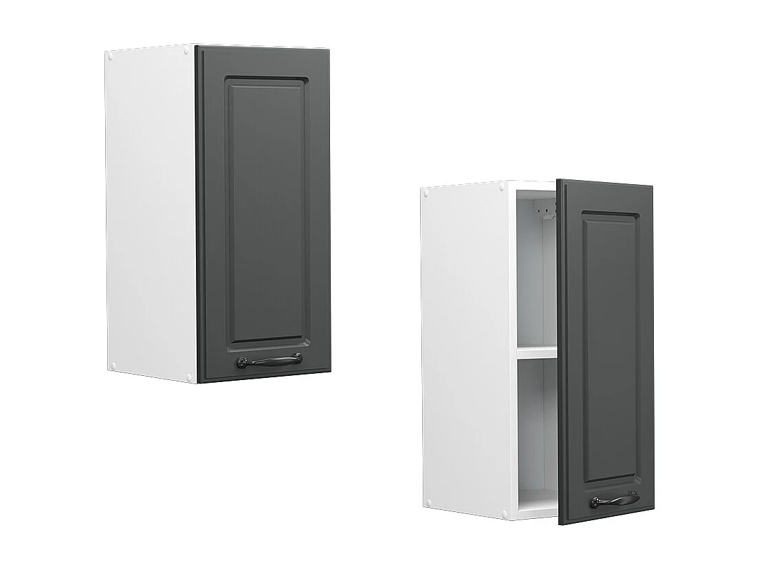 Elément haut de cuisine anthracite campagne 30x31x60 r-line