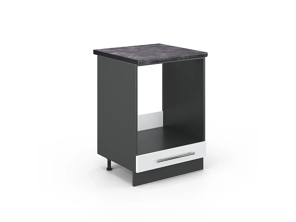 Mobile per forno da incasso bianco lucido 60x60x82 fame-line