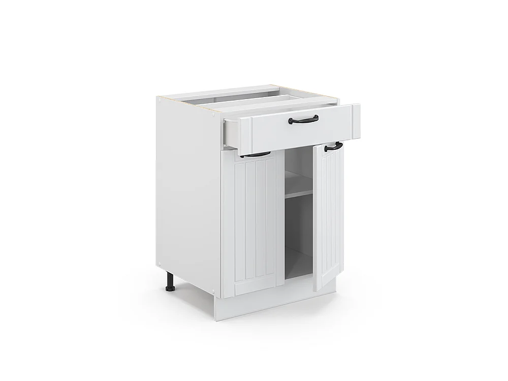 Meuble cuisine blanc campagne 60x60x82 fame-line