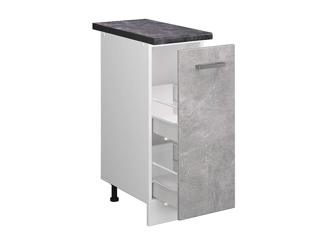 Armadio cucina dispensa alto calcestruzzo 30x60x81.6 r-line