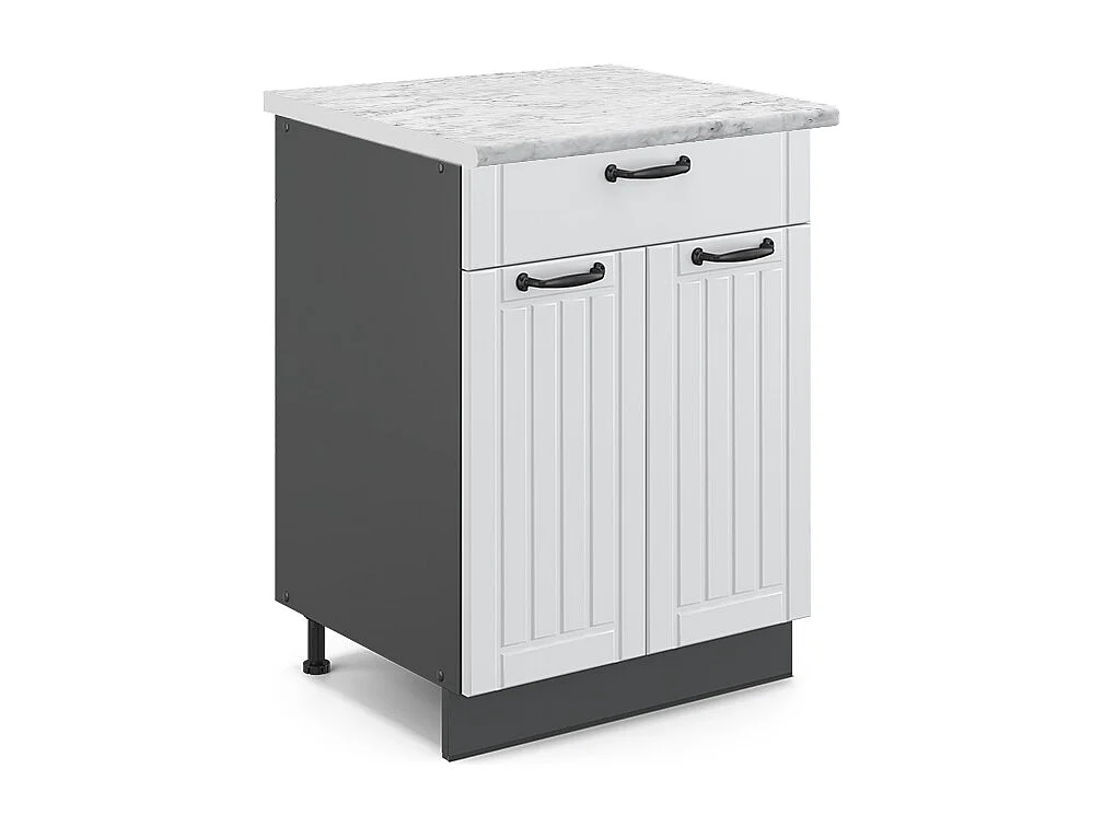 Mueble bajo de cocina blanco casa de campo 60x60x82 fame-line