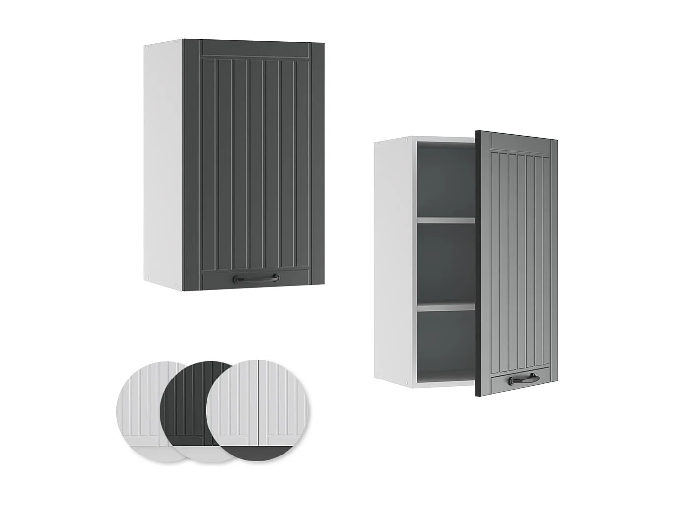 Armario colgante antracita casa de campo 45x34.1x72 fame-line