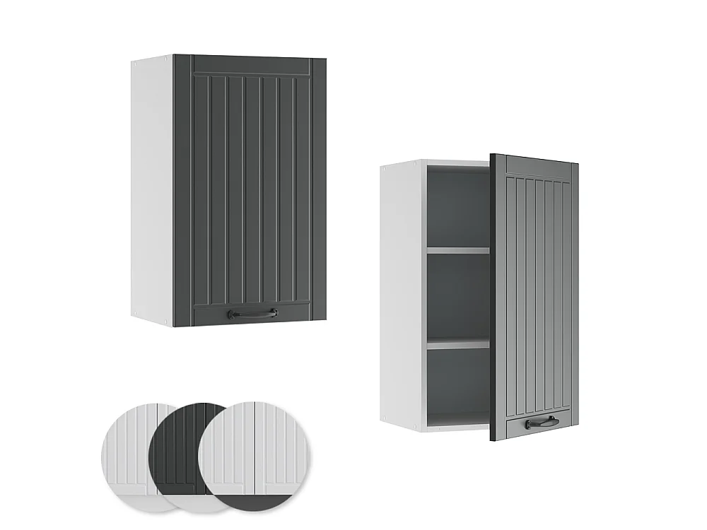 Pensile da cucina Antracite rustico 45x34.1x72 fame-line
