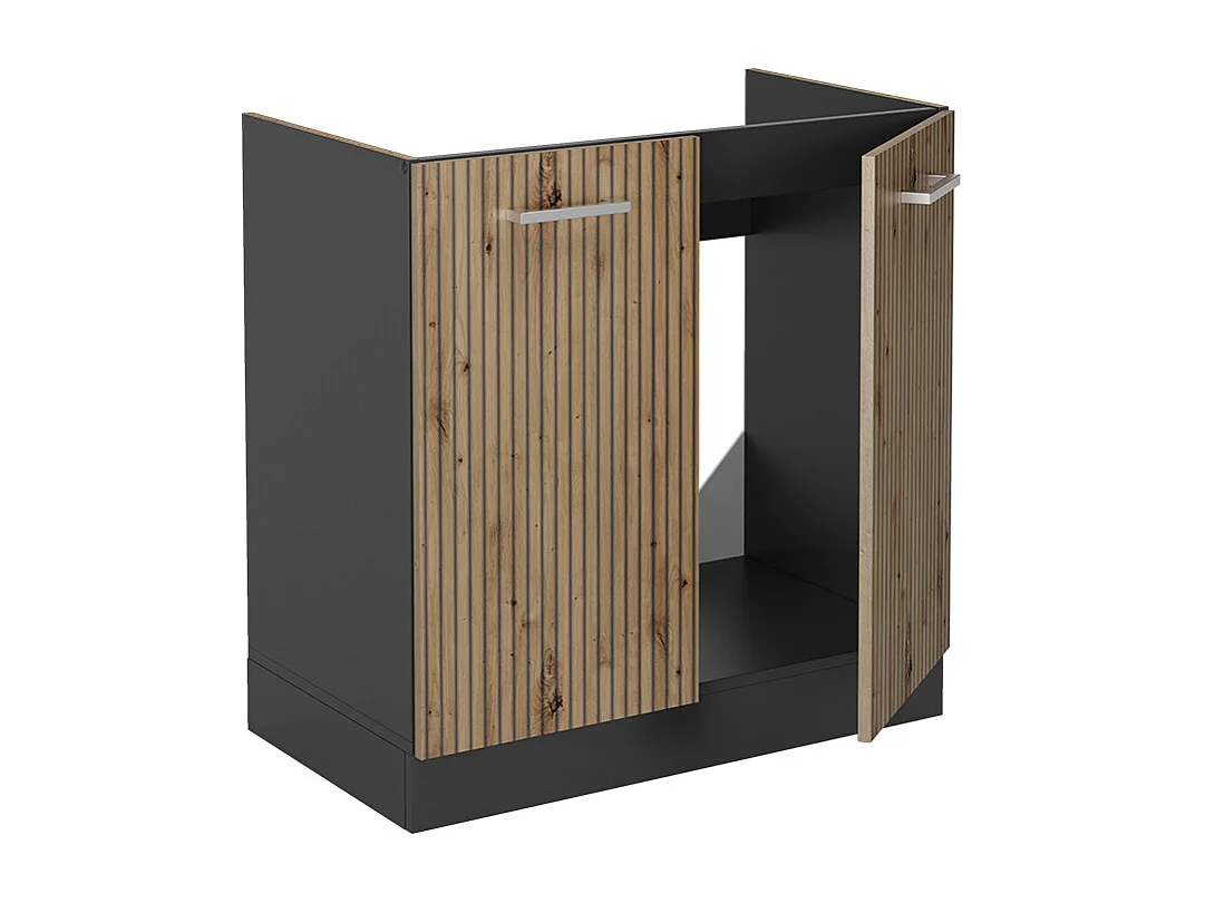 Mobile lavello cucina rovere artigianale 80x60x81.6 r-line