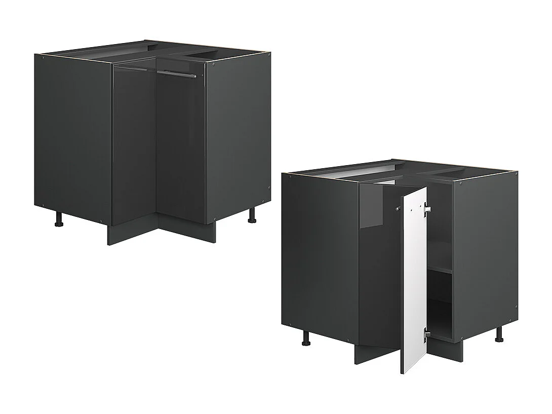 Meuble dangle anthracite haute brillance 80.5x51.6x82 fame-line