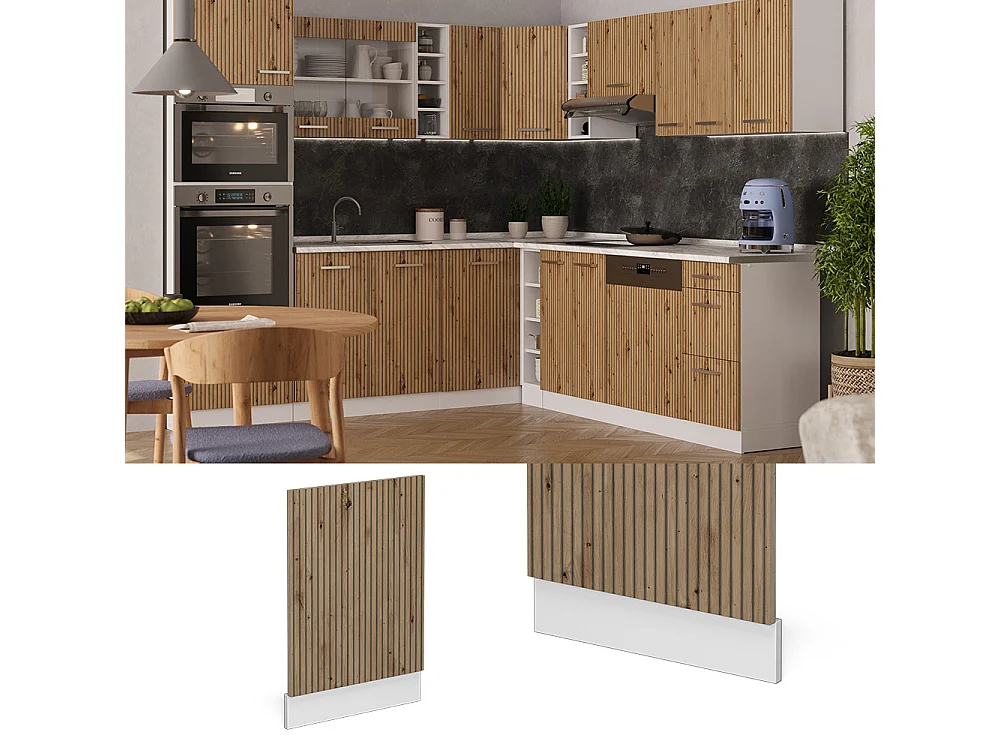 Panel frontal roble artesanal 45x1.6x57.2 r-line