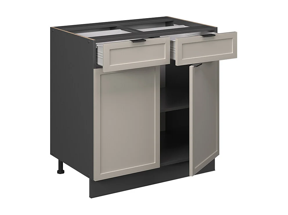 Küchenunterschrank graubeige 80x60x82 fame-line