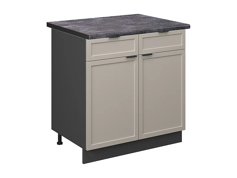 Küchenunterschrank graubeige 80x60x82 fame-line