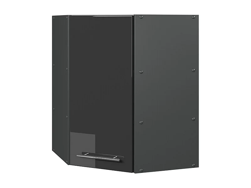 Eckhängeschrank anthrazit hochglanz 57x34.1x72 fame-line