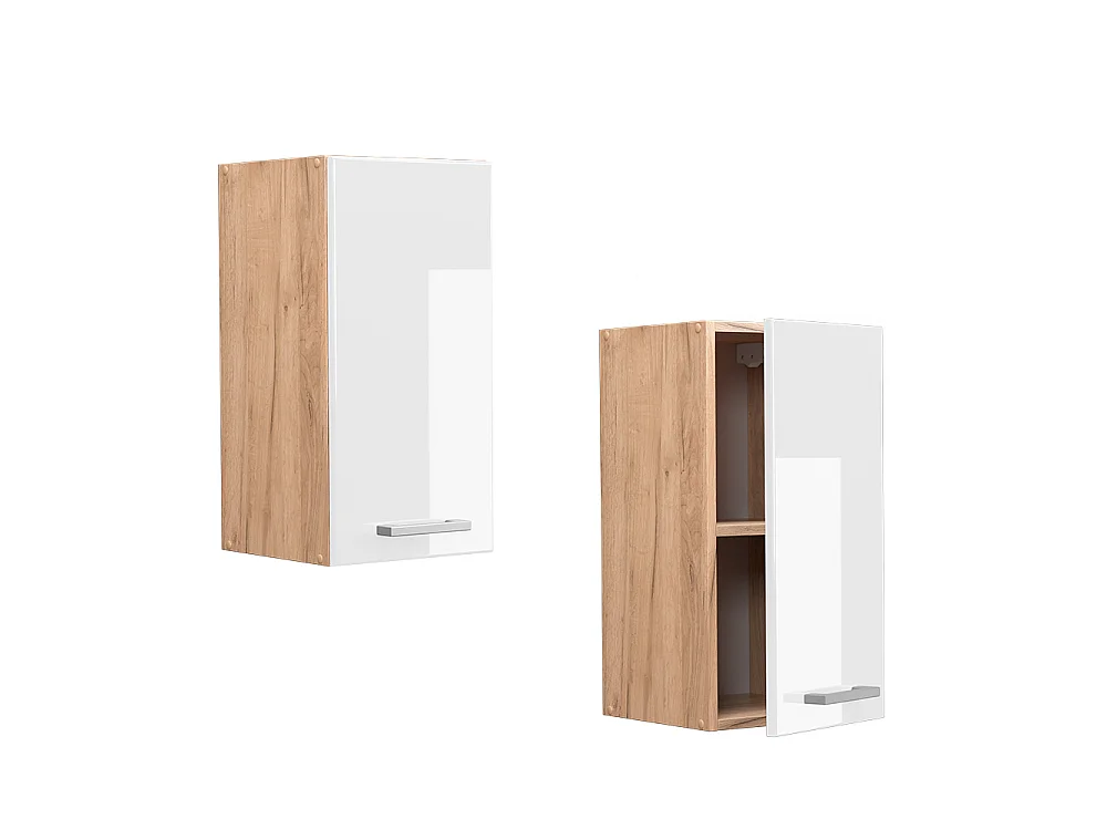 Wall cabinet white high gloss 30x31x60 r-line