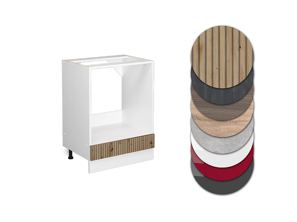 Meuble pour four chêne artisan 60x60x81.6 r-line