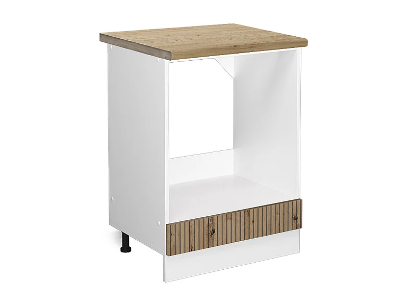 Ovenombouwkast artisanaal eiken 60x60x81.6 r-line