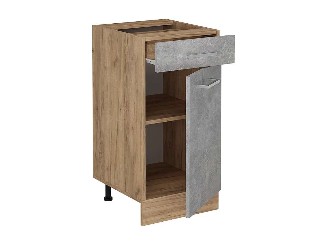 Armário baixo de cozinha betão 40x46x81.6 r-line