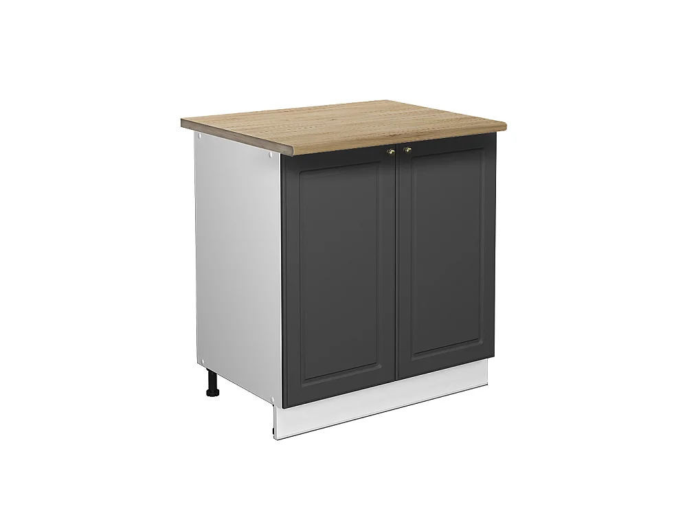 Szafka pod zlew antracytowo-złoty 80x60x82 fame-line