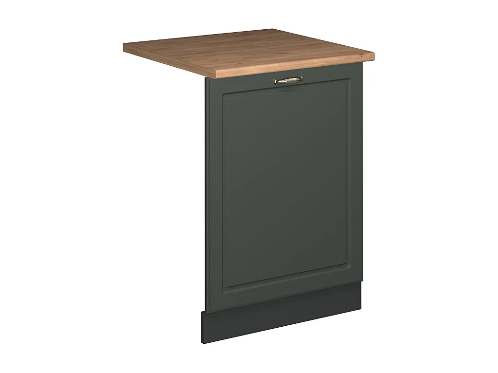 Panel frontal del lavavajillas verde dorado casa de campo 60x1.6x81.8 fame-line