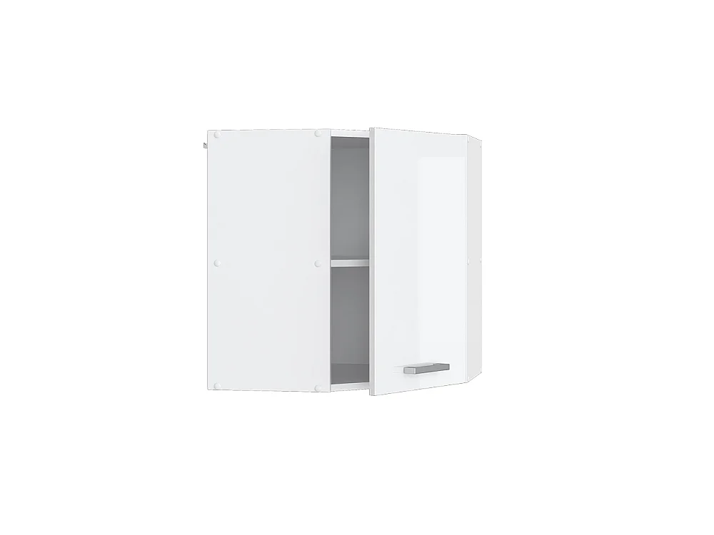 Elément haut de cuisine blanc haute brillance 57x34.1x60 r-line