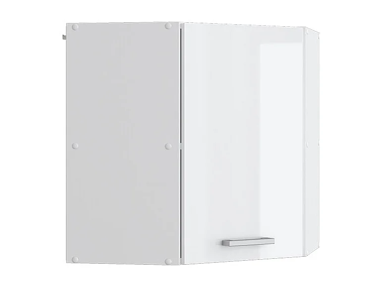 Eckhängeschrank weiß hochglanz 57x34.1x60 r-line