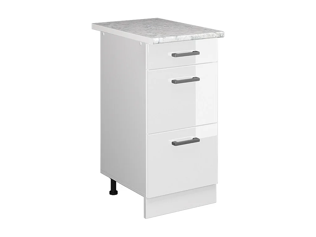 Mueble bajo de cocina blanco alto brillo 40x60x81.6 r-line
