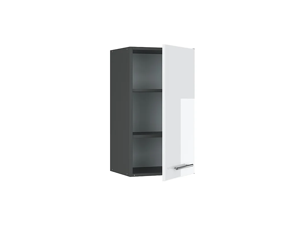 Wall cabinet white high gloss 40x34.1x72 fame-line