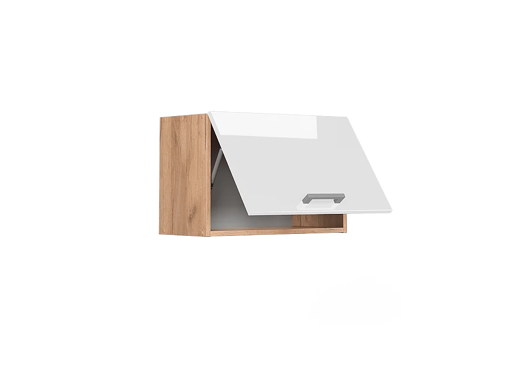Elément haut de cuisine blanc haute brillance 60x31x40 r-line