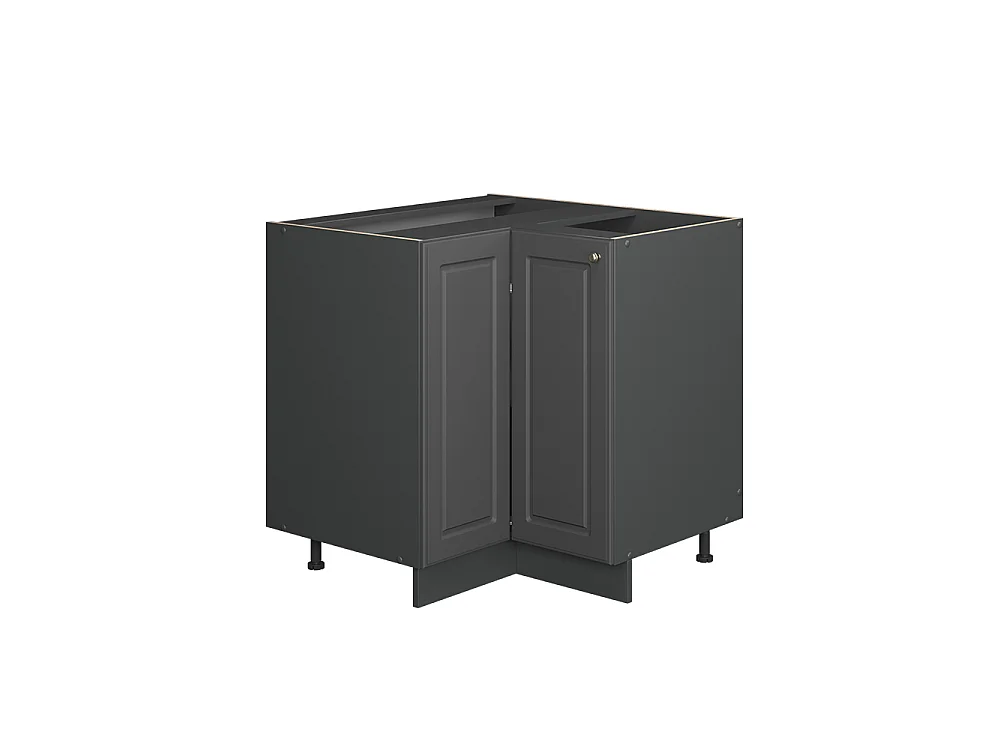 Corner cabinet anthrazit-gold landhaus 80.5x60x82 fame-line