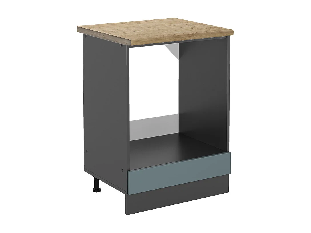 Meuble pour four bleu-gris 60x60x81.6 r-line
