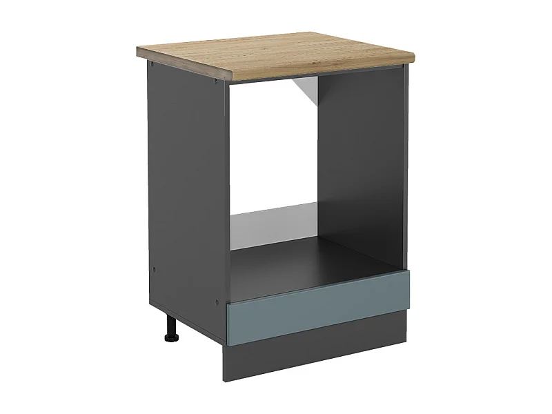 Meuble pour four bleu-gris 60x60x81.6 r-line