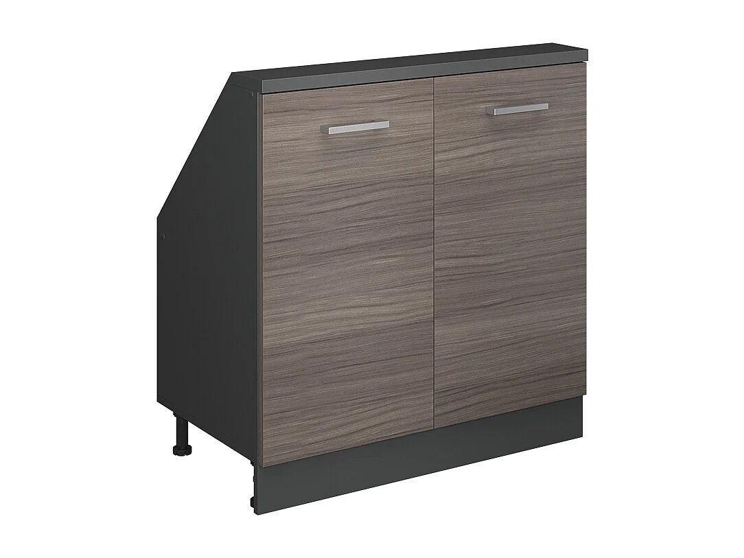 Armario de cocina para techo inclinado gris noble 80x46x81.6 r-line