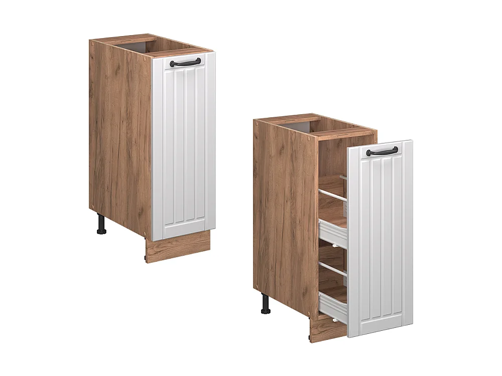 Meuble de cuisine blanc campagne 30x51.6x82 fame-line